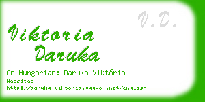 viktoria daruka business card